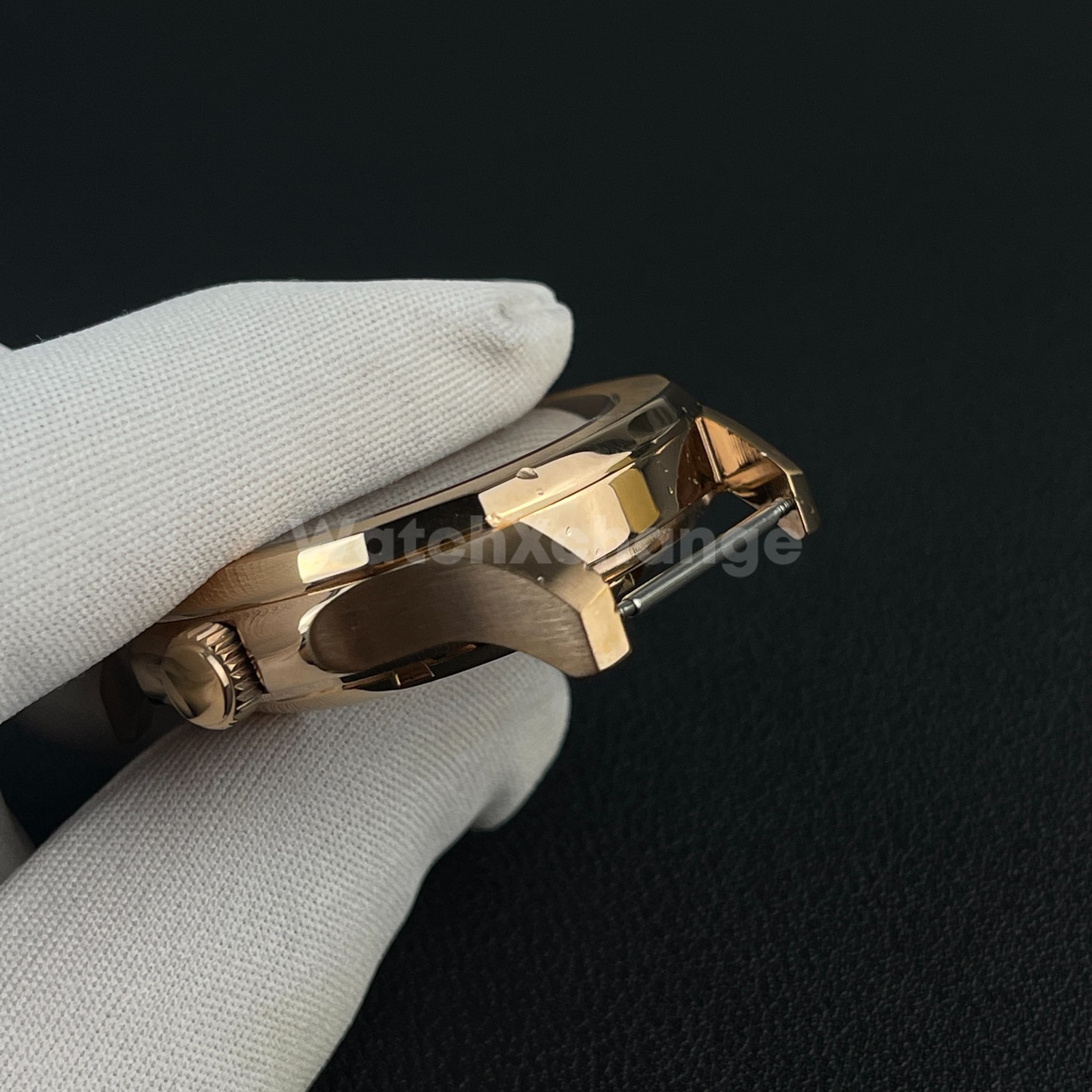 DEFECTIVE 42mm Rose Gold Stainless Steel Watch Case For NH35 NH36