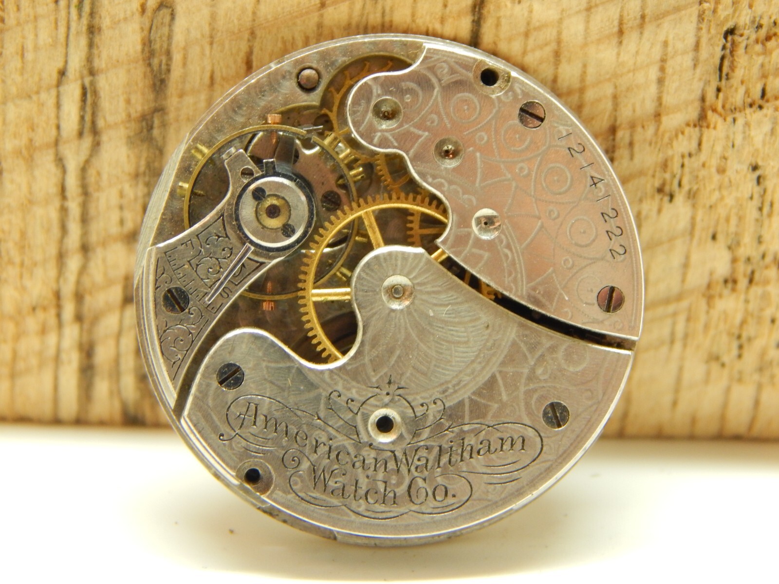 Antique Waltham Pocket Watch Movement 0s 7j Grade 60 Circa 1903
