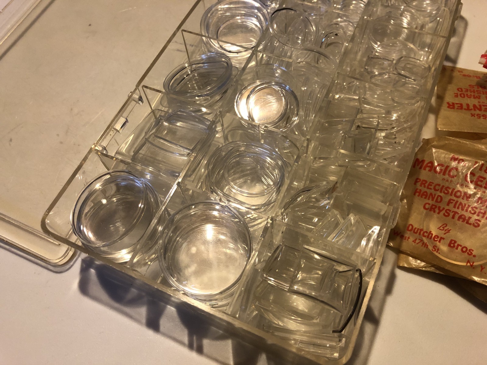 Lot of Vintage NOS Round Plastic Watch Crystals – Various Sizes