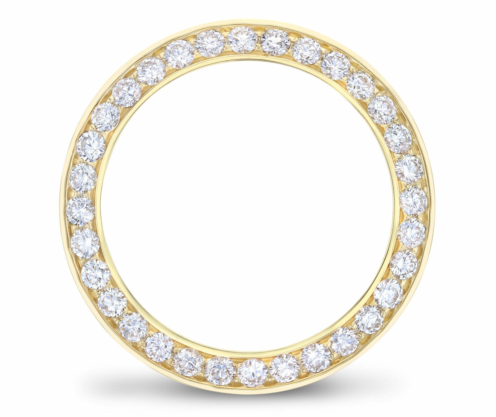 4CT BEAD SET NATURAL DIAMOND BEZEL 14KY FOR ROLEX 40MM SUBMARINER, GMT MASTER 2