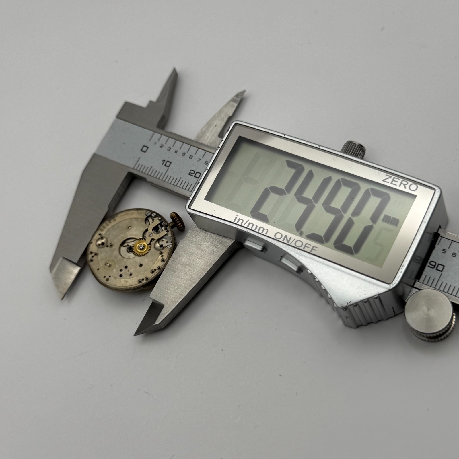 Trench Watch Movement Manual Wind Vintage Parts Repair Spares 24.9mm