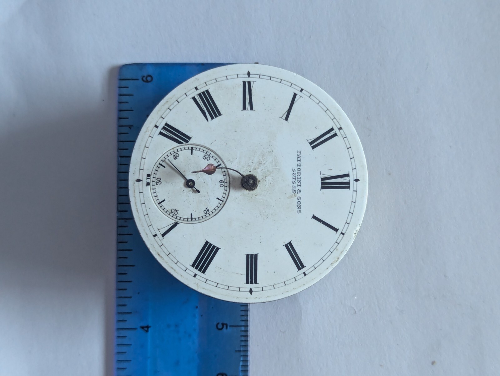 Vintage Fattorini & Sons Pocket Watch Movement (Runs)
