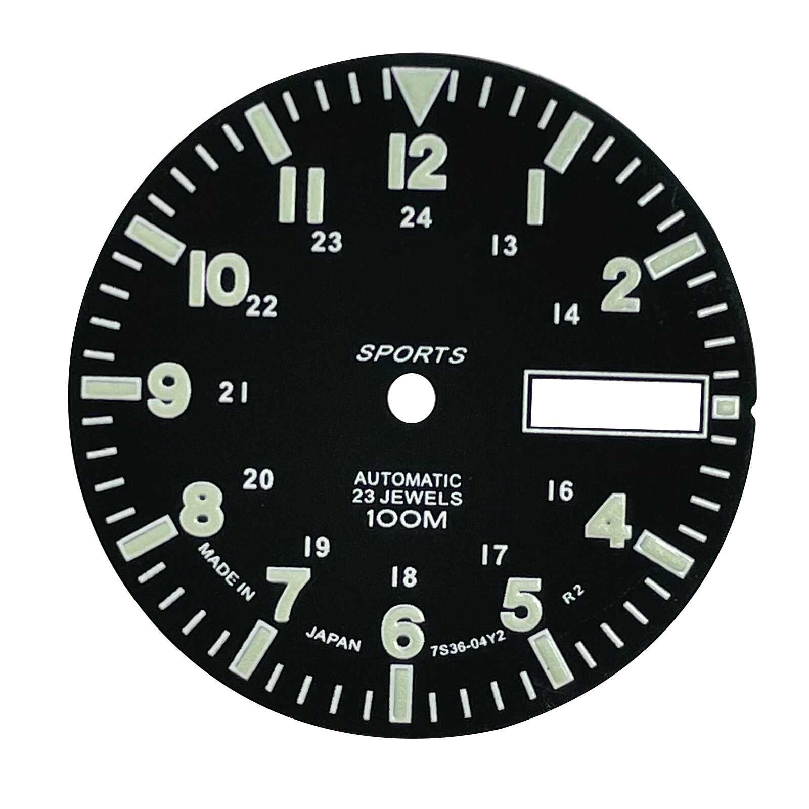 28.5mm C3 Green Luminous Watch Dial Face for NH36A Automatic Mechanical Movement