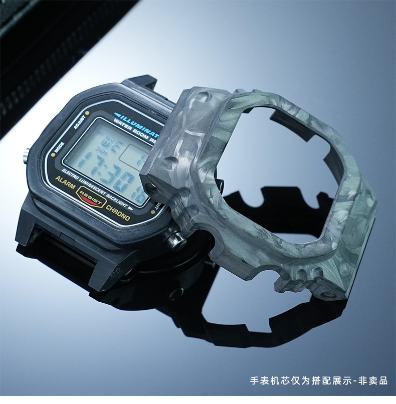 For Casio DW-5600 GW-M5610 Watch Mod Kit Modified GMW-B5000 Carbon Fiber Case