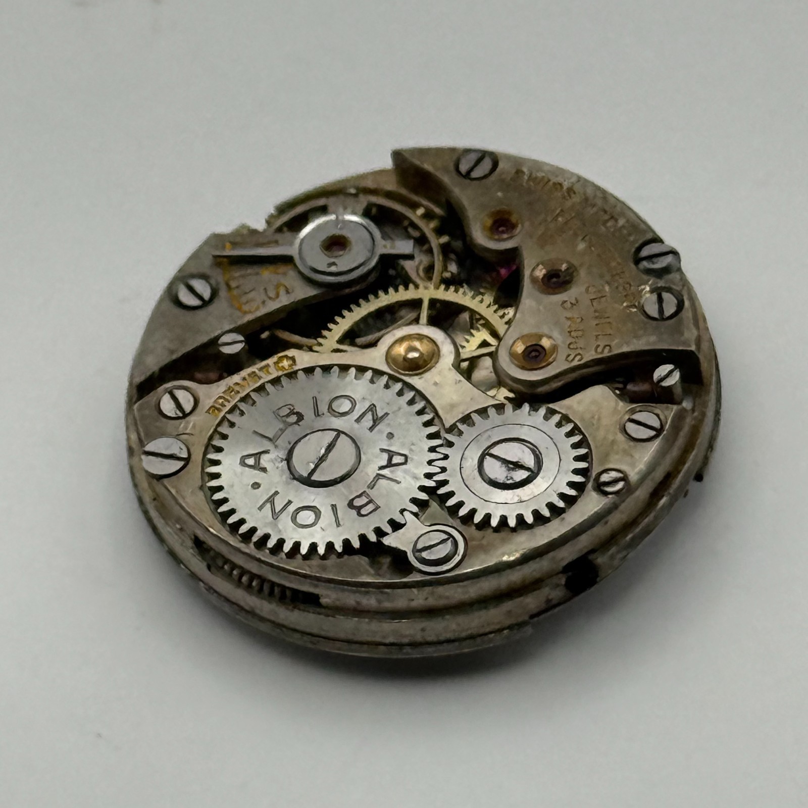 Breguet Hairspring Albion Red 12 Swiss Watch Movement Manual Wind Parts 21.6mm