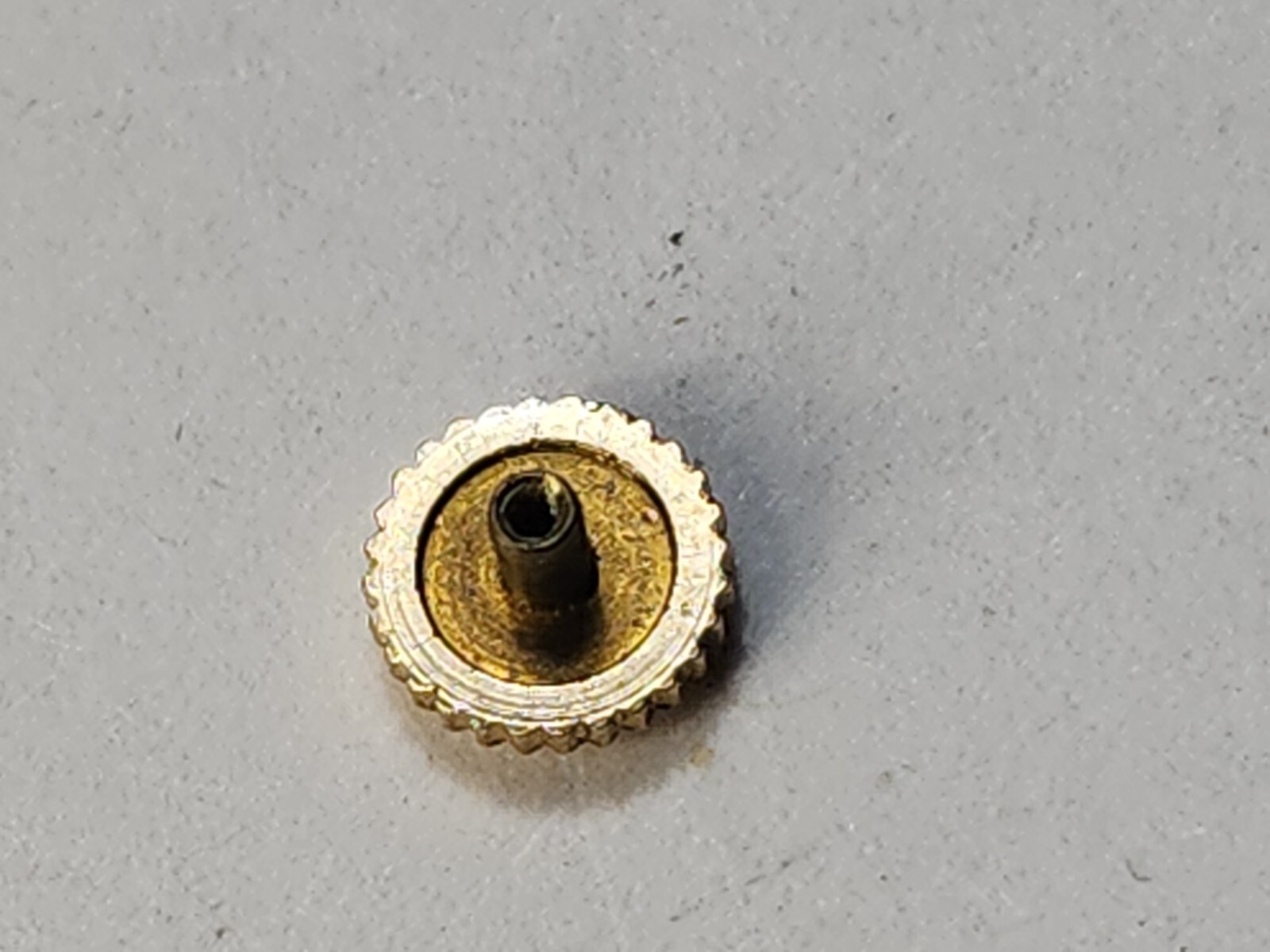 Vintage gold G.F. Watch Crowns Tap 10 6mm dia. 2mm long post. Fits 2.25 tube