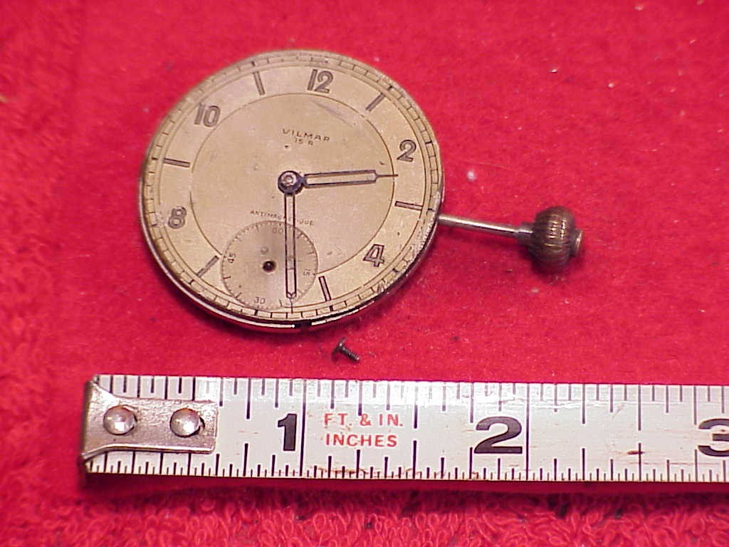 VILMAR VINTAGE 36MM 16 LIGNE A SCHILD 1067 WRISTWATCH MOVEMENT PARTS 4 REPAIRS