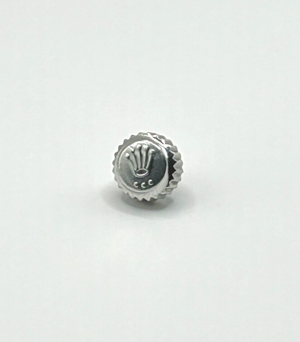 Genuine Rolex 7mm Stainless Crown 24-704-0. Fantastic Condition! #9551