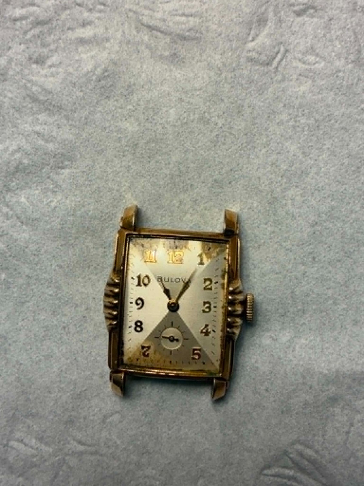 Vintage 1952 Bulova President Watch L2 – FOR PARTS OR REPAIR – Signed Crown
