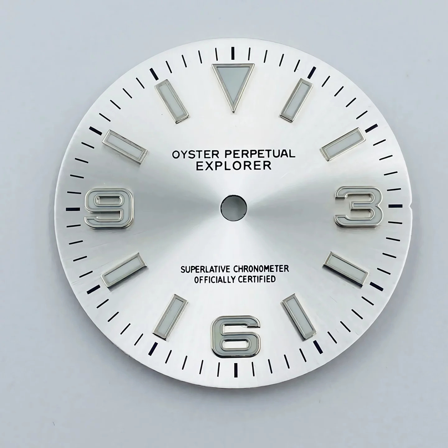 28.5mm Sun patterns Watch Dial Green Luminous for Nh35 Nh36 4R Movement parts
