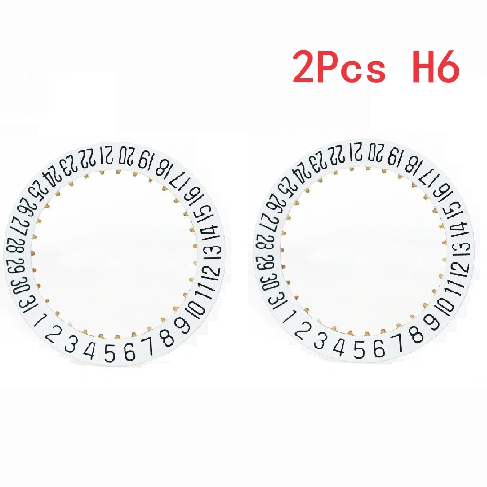 2pc Date Indicator Date Wheel Disc Plate 2557 H6 For ETA 2804-2 2824-2 2892A2