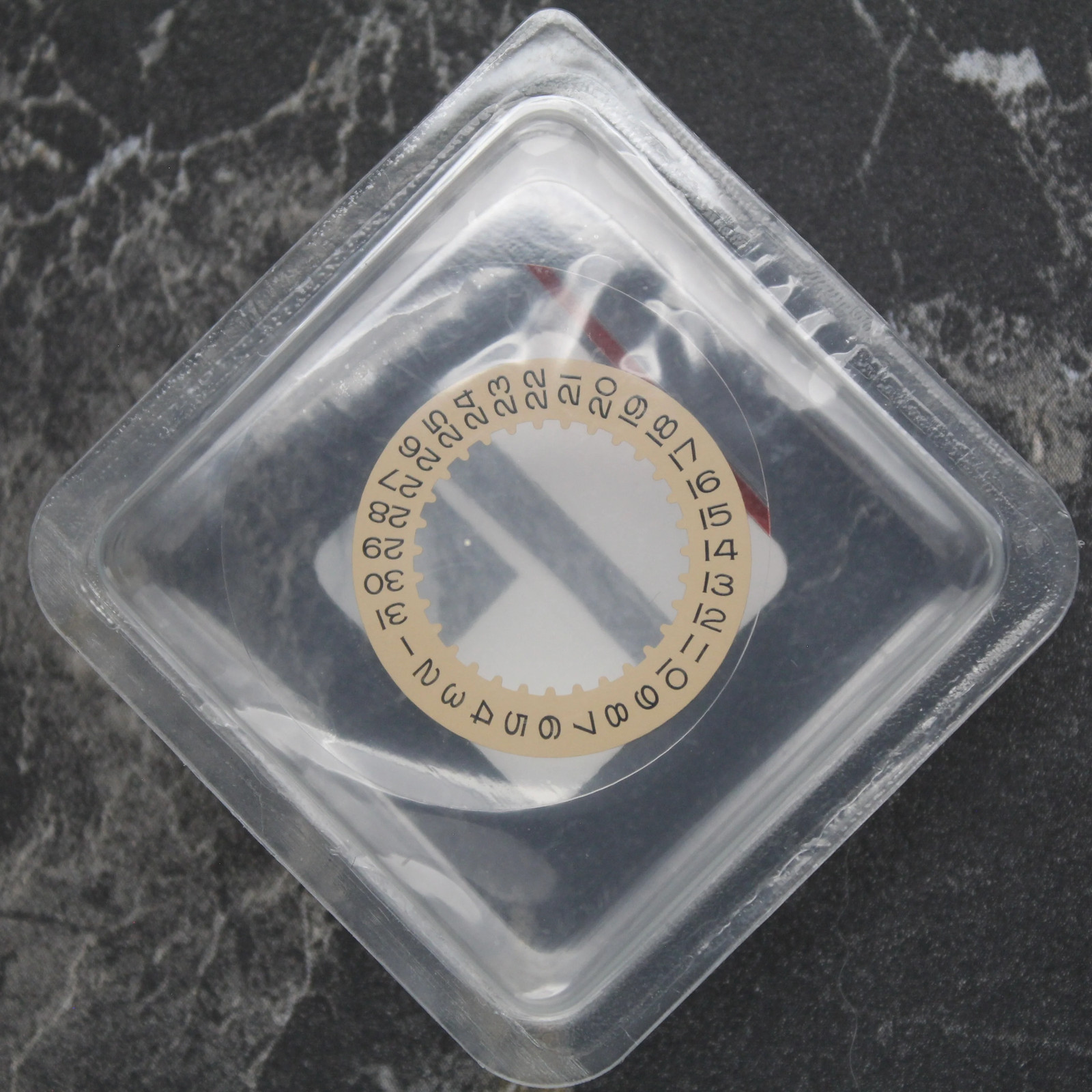 NEW Rolex 3135-16100-K1 Date Indicator Disc Champagne New In Blister
