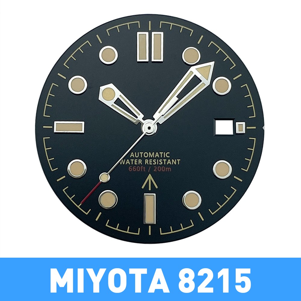31mm Black Watch Dial With MIYOTA 8215 ETA 2824 PT5000 007 No Time Die NTTD