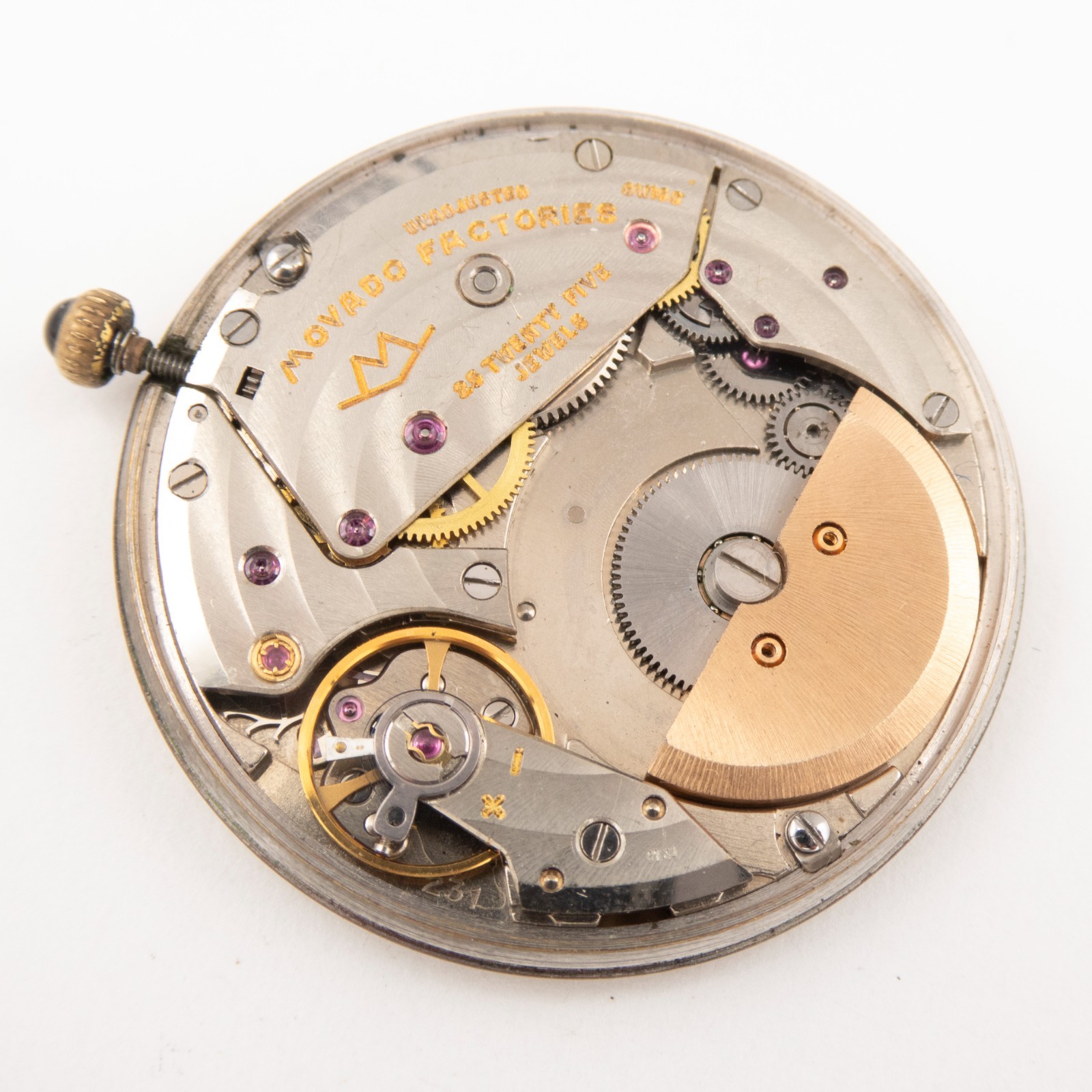 Vintage Movado Caliber 231 25-Jewel Automatic Wristwatch Movement