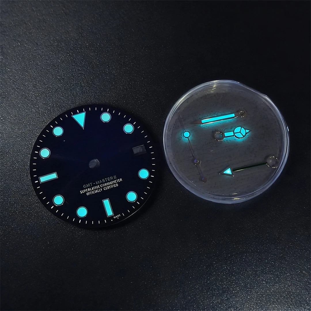 40mm Watch Case Set Sapphire Crystal 28.5mm Dial for NH35 NH34 Movement