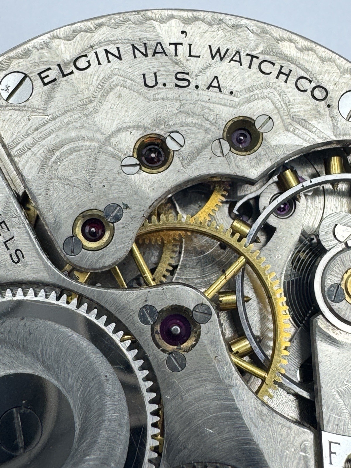 Vintage Elgin 16s 17J Grade 486 Pocket Watch Movement For Parts Or Repair