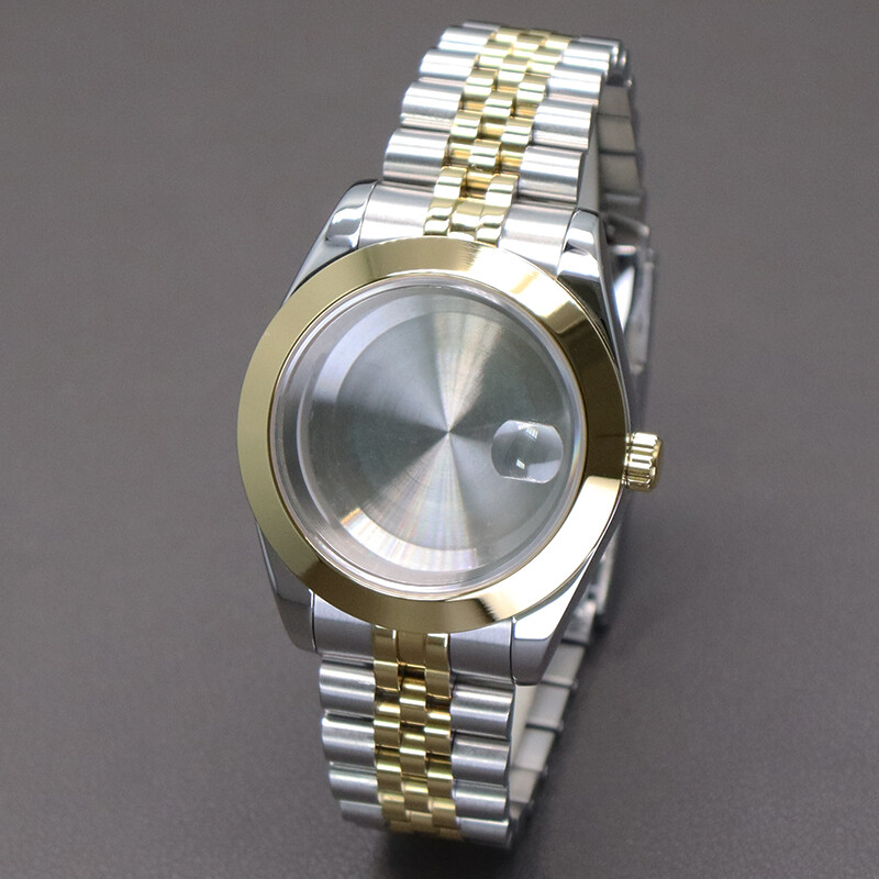 36mm 40mm Inclined Bezel Watch Case+Stainless Bracelet For Seiko Nh35 NH36 8215