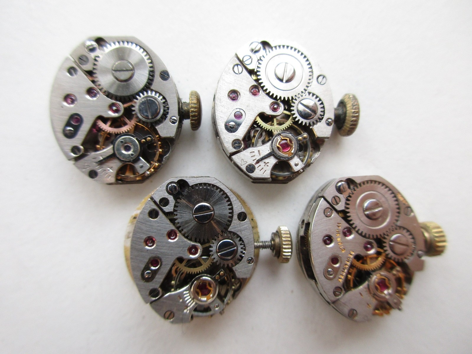 AS A. Schild cal. 1012 Swiss vintage watch movements (4 pcs) – running
