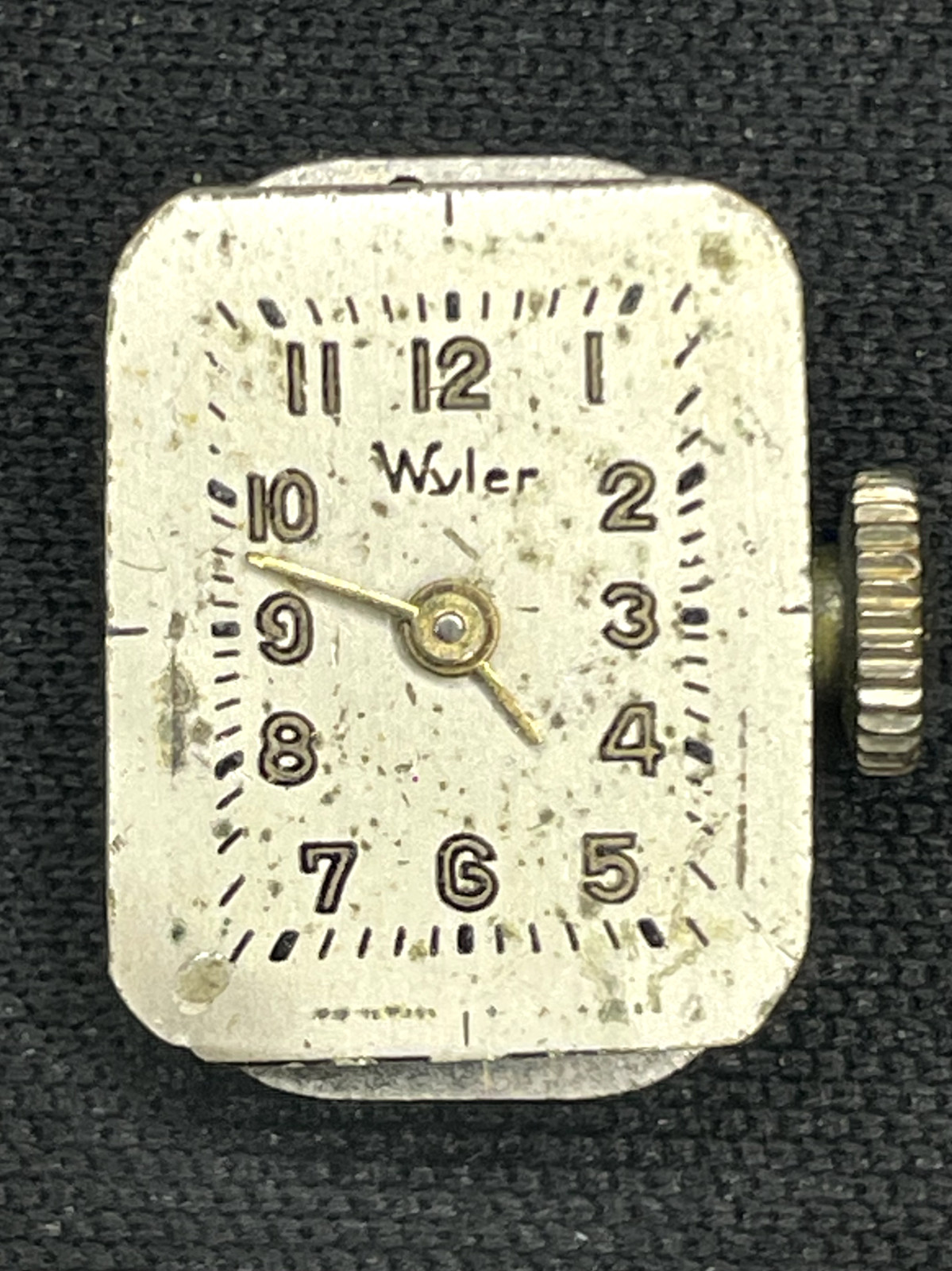 Vintage Mechanical Wyler Watch Movement for parts or repair