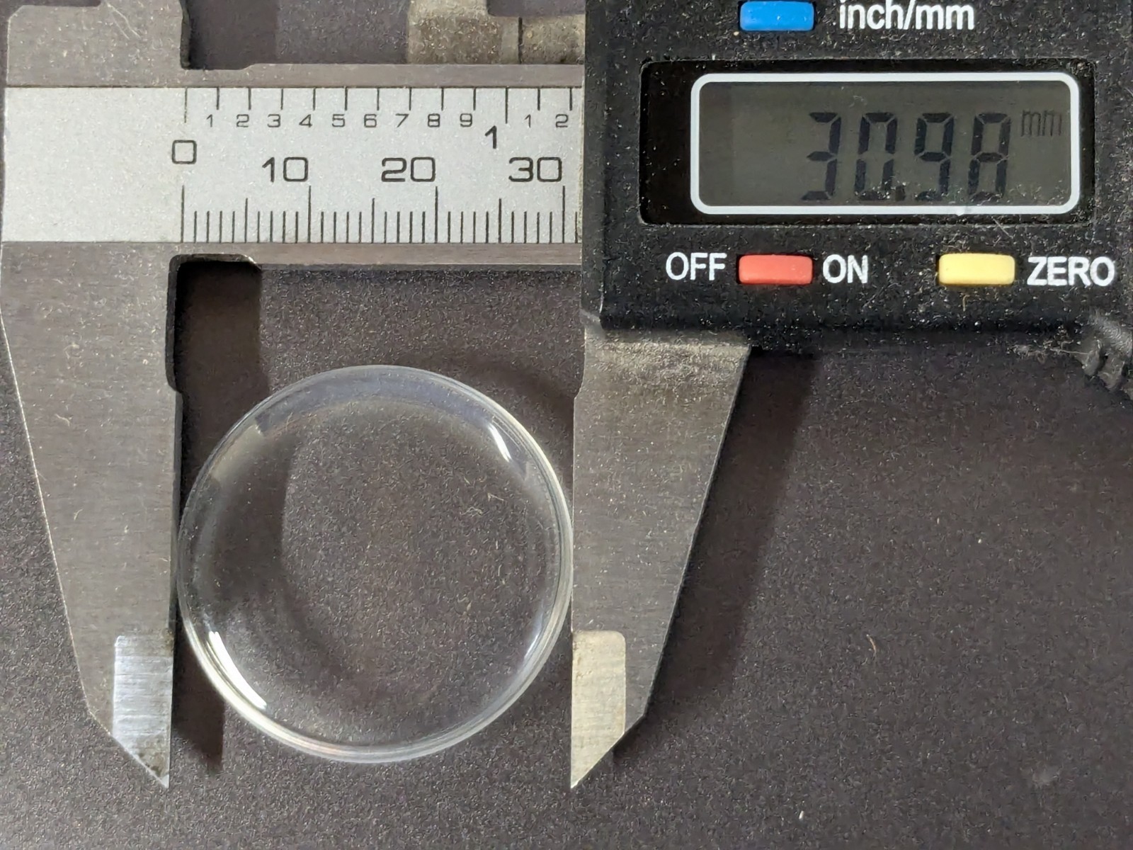 NOS Acrylic Round Watch Crystal for Hamilton A600 A-600 – 30.9mm