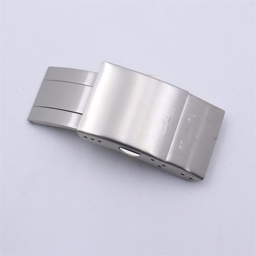 19MM Stainless Steel Folding Buckle For Silicone Watch Strap Rubber Watch Band