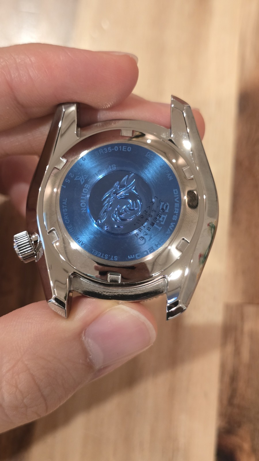 SEIKO GENUINE ORIGINAL OEM SPB185/187 Watch Case Sapphire Crystal 200M Water Res