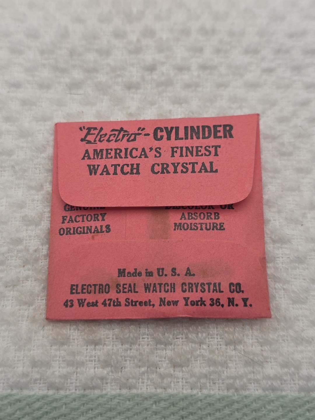 Electro Cylinder Watch Crystal CX322-20 CX1304 Benrus 13.0X11.6