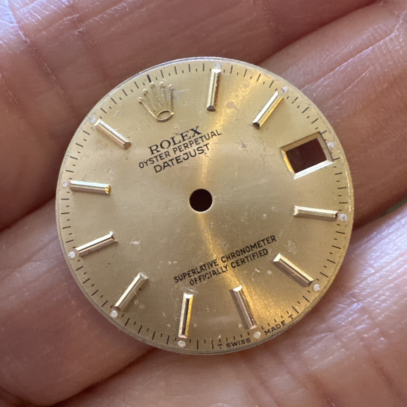 Original Rolex Ladies Champagne Datejust 68273 68278 31mm model dial (50)