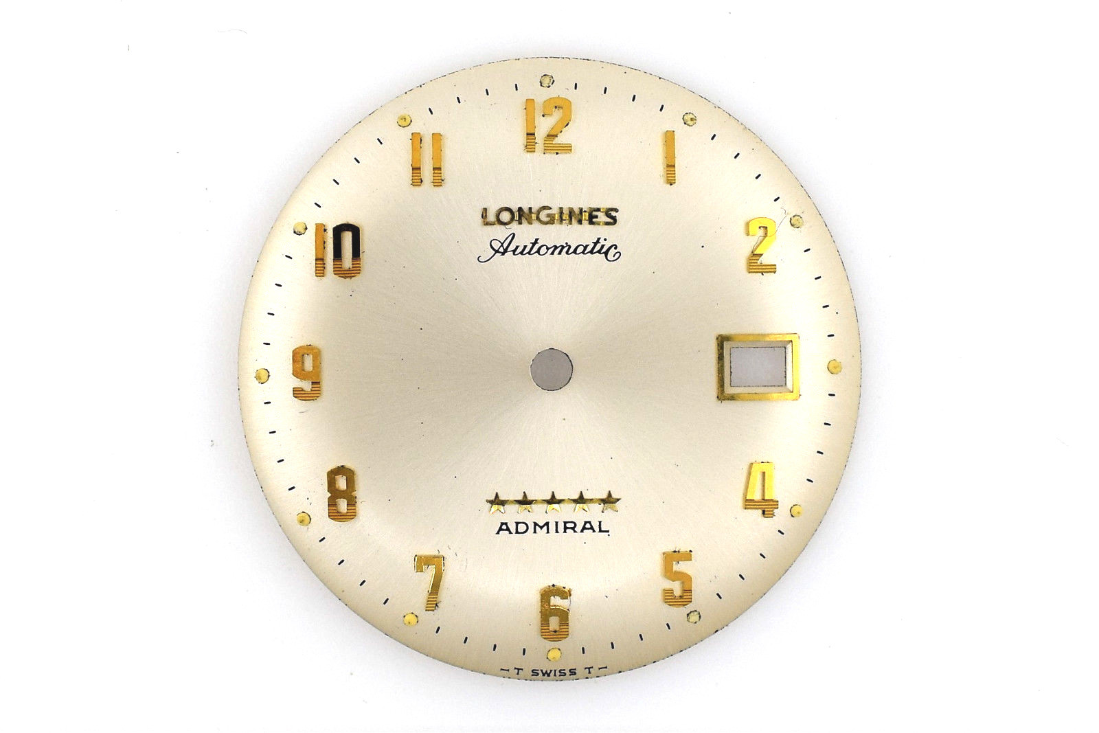 LONGINES Admiral 5 Star Automatic Silver Watch Dial 30.6 mm TRITIUM (ZB298)
