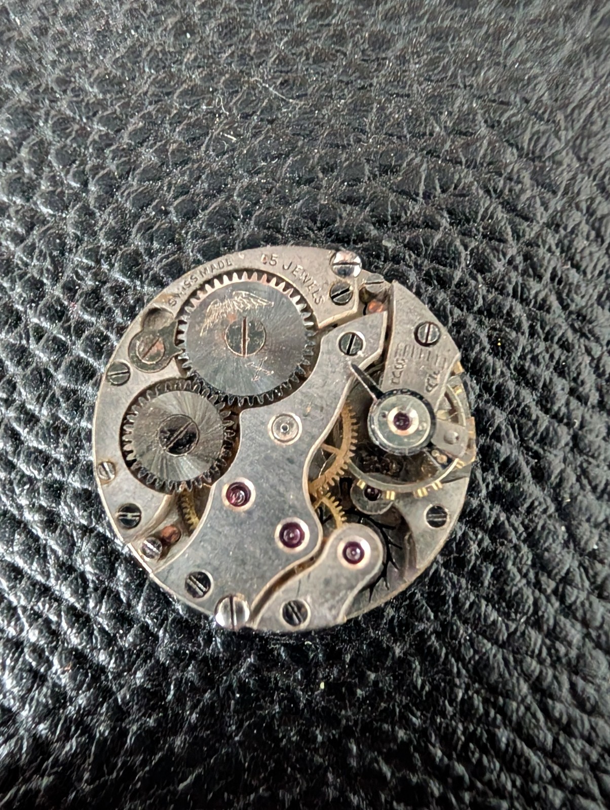 Vintage Federal 15 Jewels Swiss Art Deco Watch Movement 19mm Dial For Parts