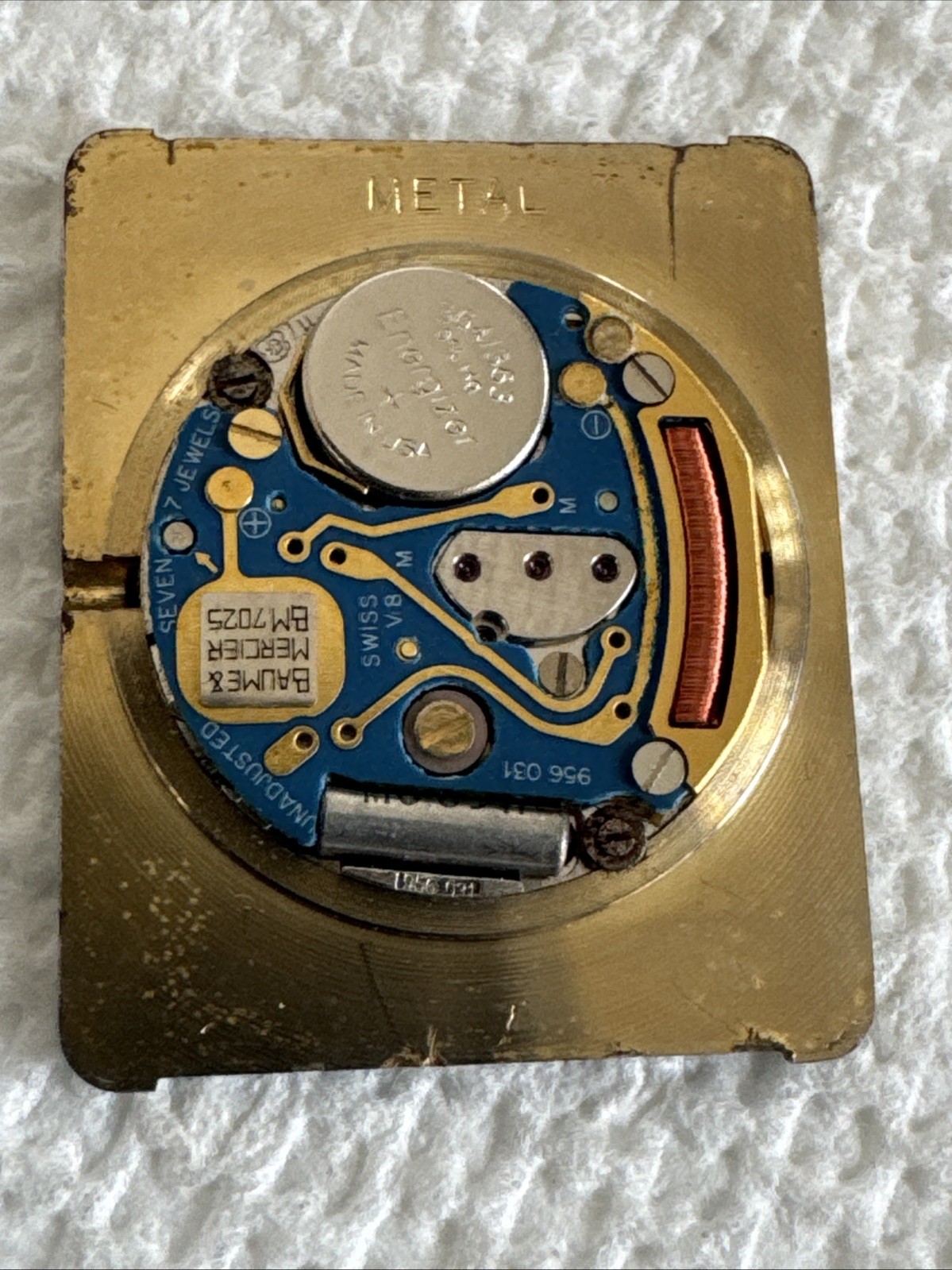 Collectible BAUME Mercies 7 Jewels Quartz Watch Movement
