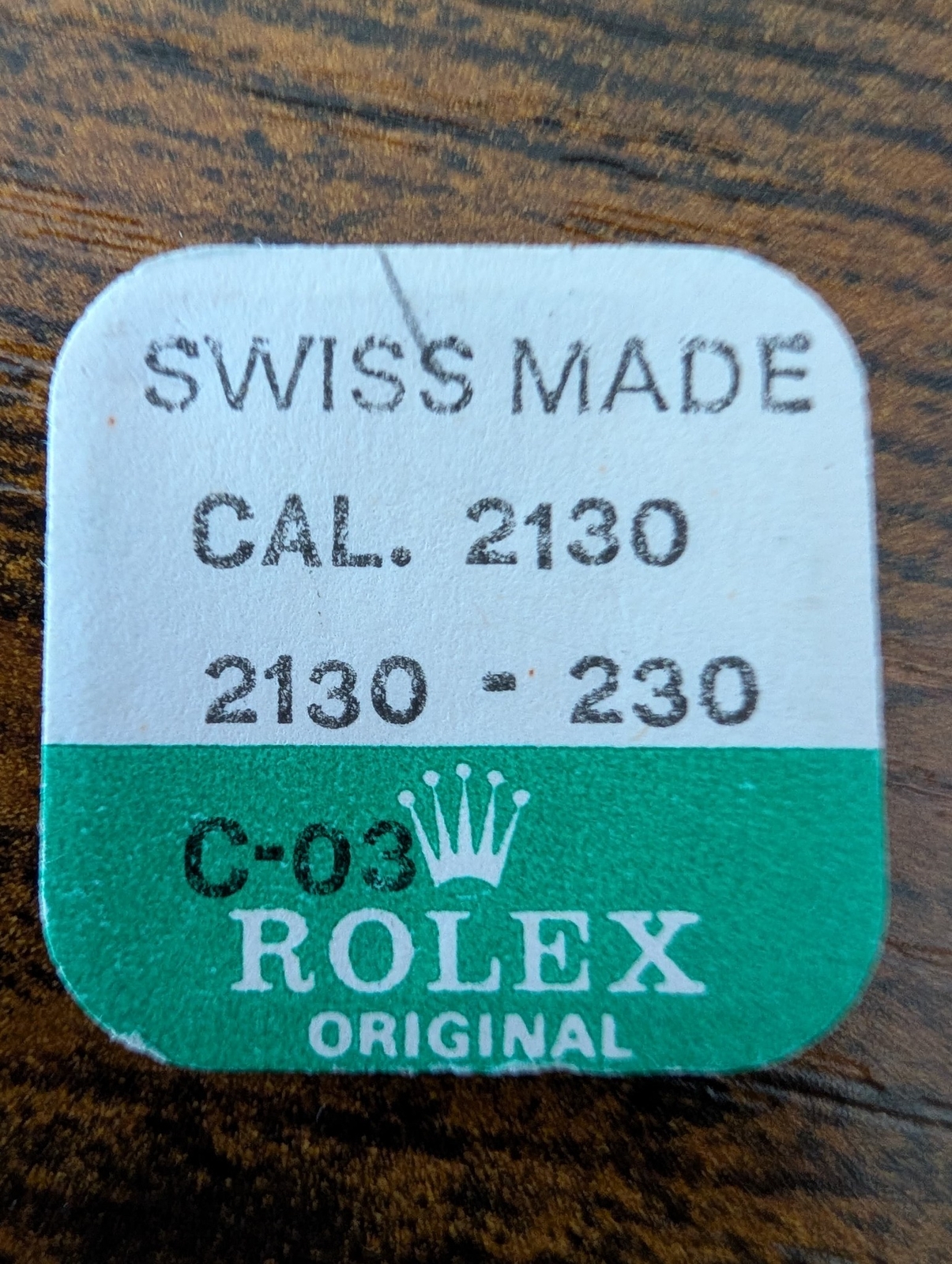 ROLEX-JUMPER FOR SETTING LEVER-FACTORY SEALED-CAL 2130 PART 2130-230