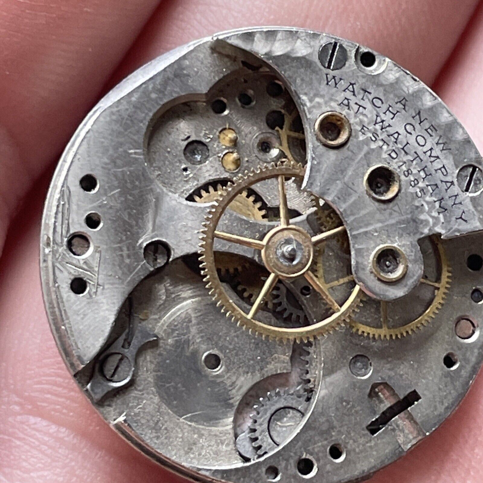 Vintage Waltham Watch Co. Face And Movement
