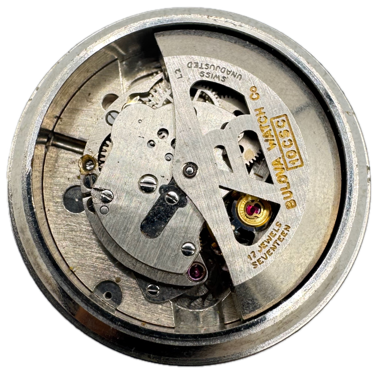Vintage 28.5mm Bulova 10 CSC 17 Jewel Automatic Men’s Wristwatch Movement Swiss