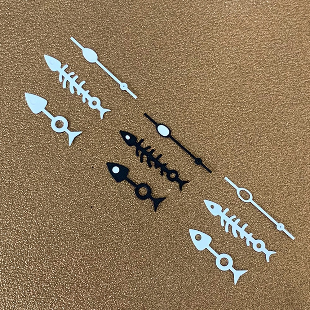 Fashion Green Luminous Fish Bone Watch Hand Pointer Needles for NH35/NH36/4R/7S