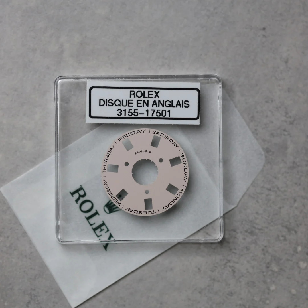 NEW Rolex 3155-17501Disc Indicator Days Date DAY-DATE Pink English New