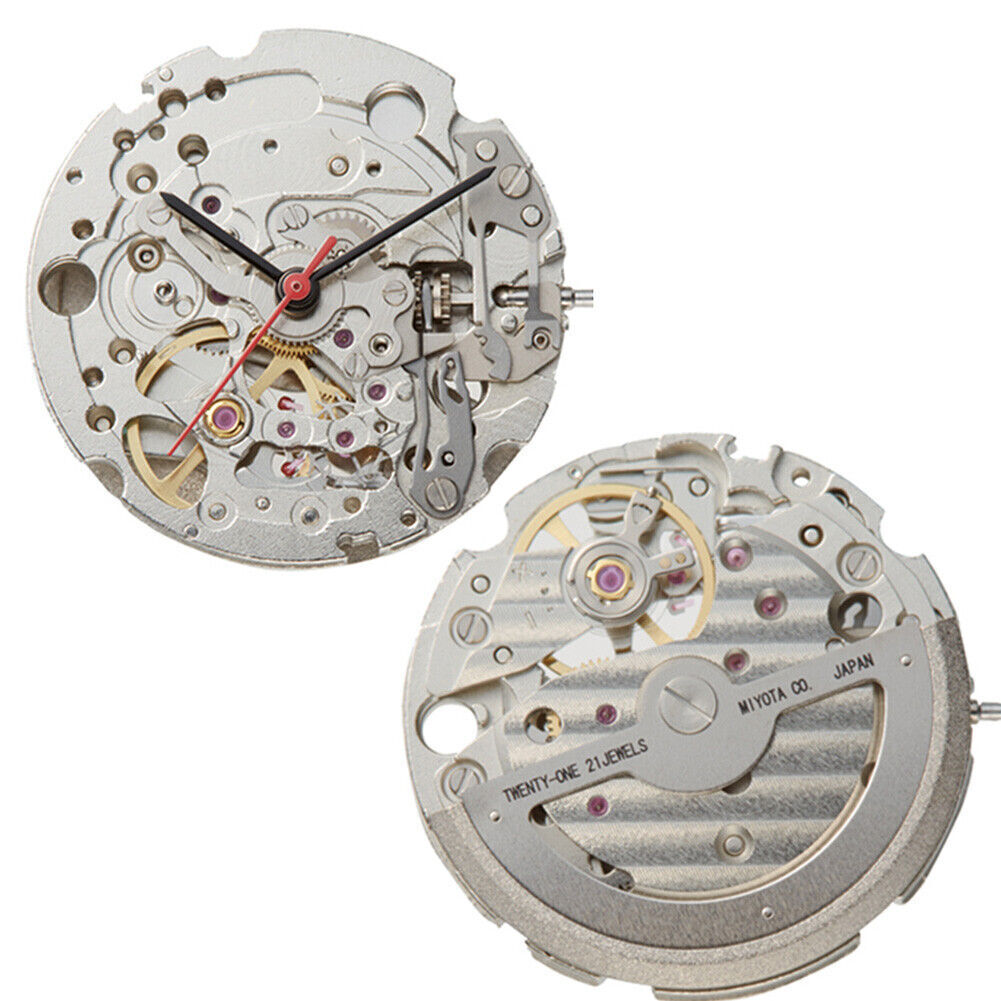 Miyota / Citizen 82S0 Silver Plated Japan Automatic Mechanical Movement