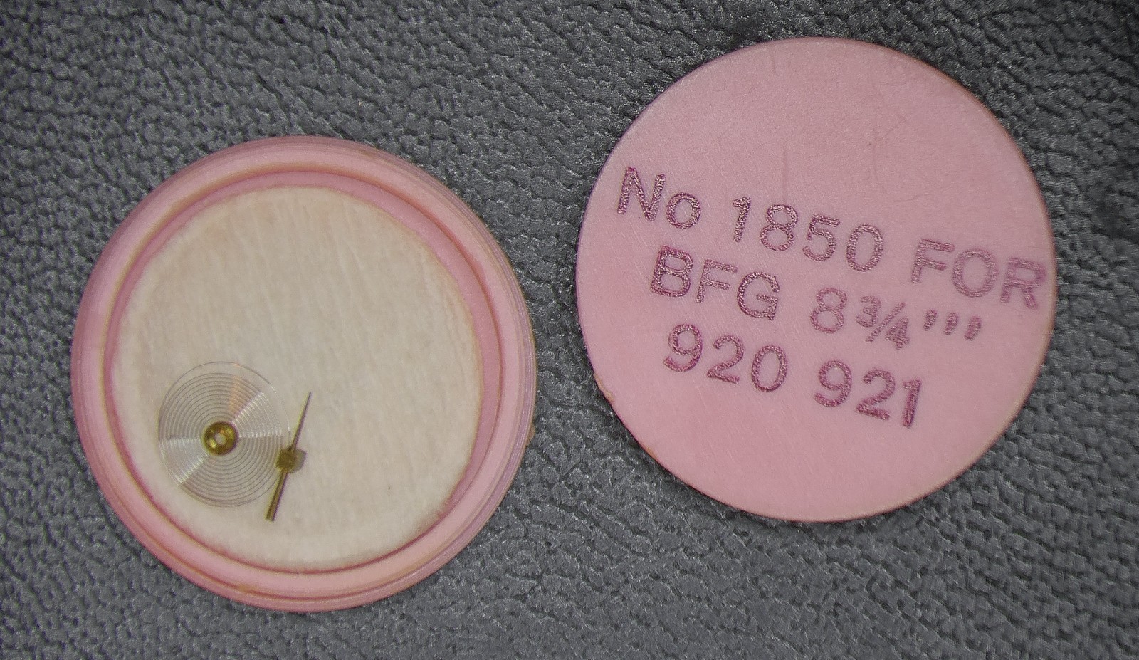 BFG – BAUMGARTNER- hairspring New Old Stock part 1850 for BFG calibers 920 & 921