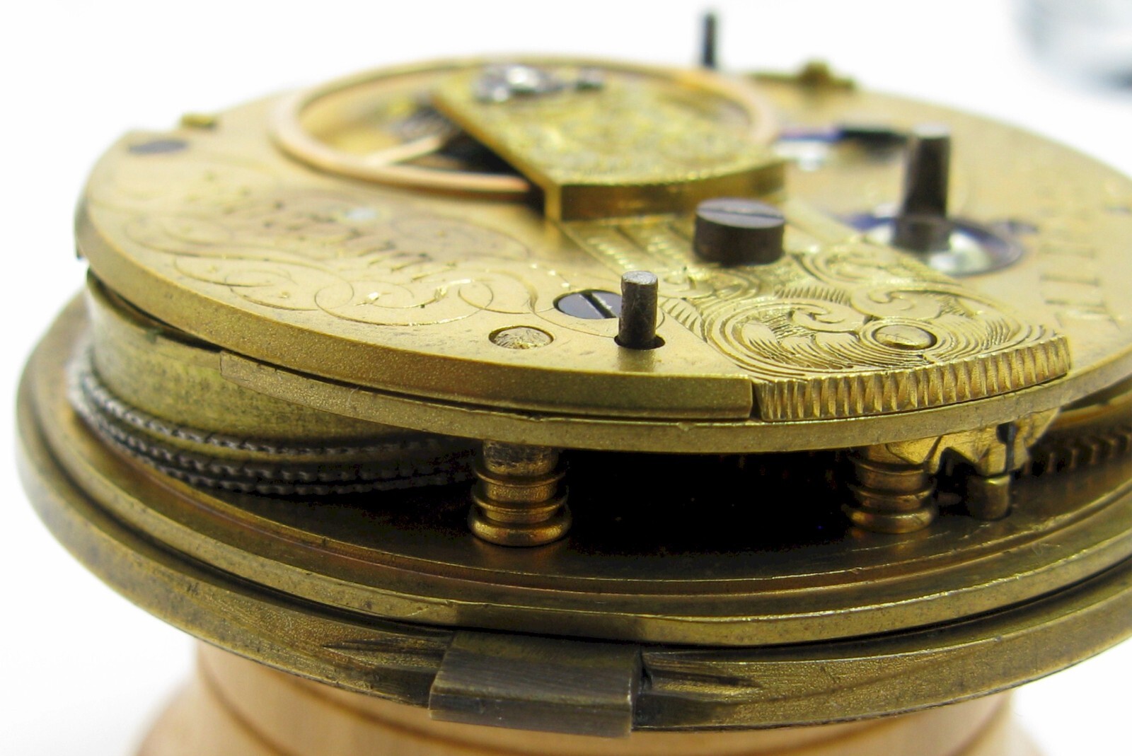 Chain fusee Pocket Watch 42451 jeweled Movement M I Tobias Liverpool