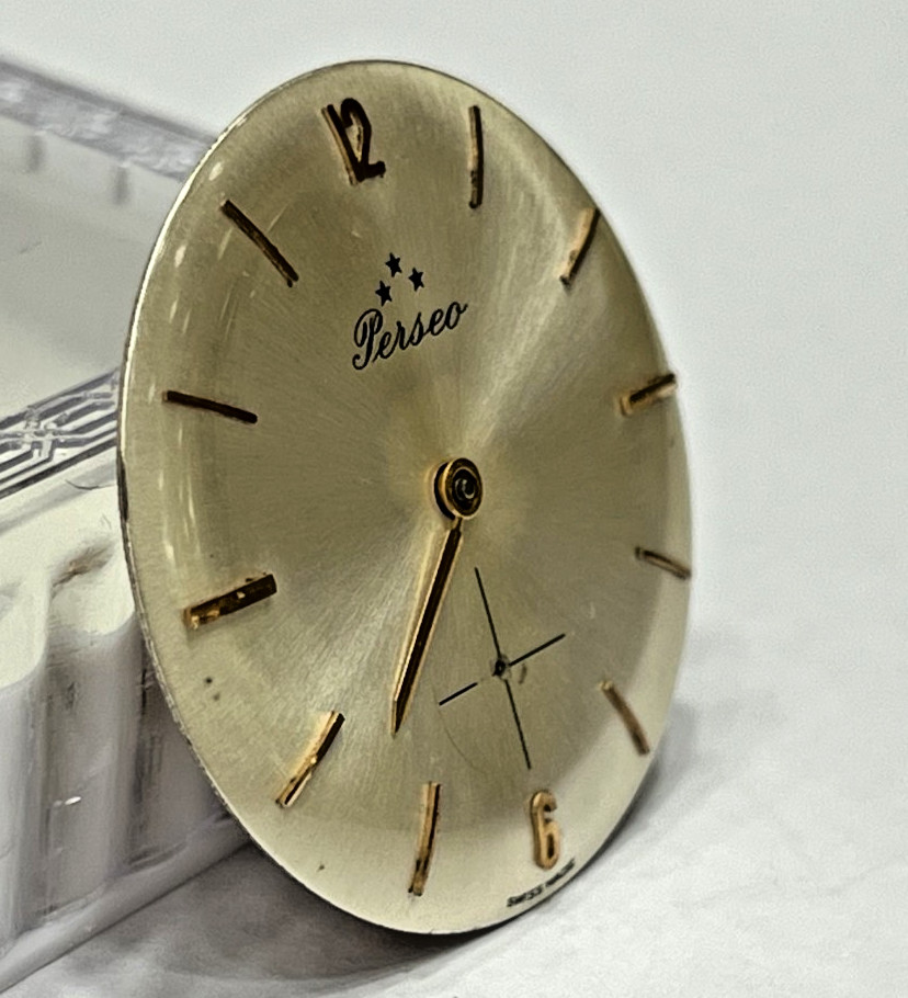Manual Cal.678 Movement & Dial Perseo Swiss Made Selling For Parts