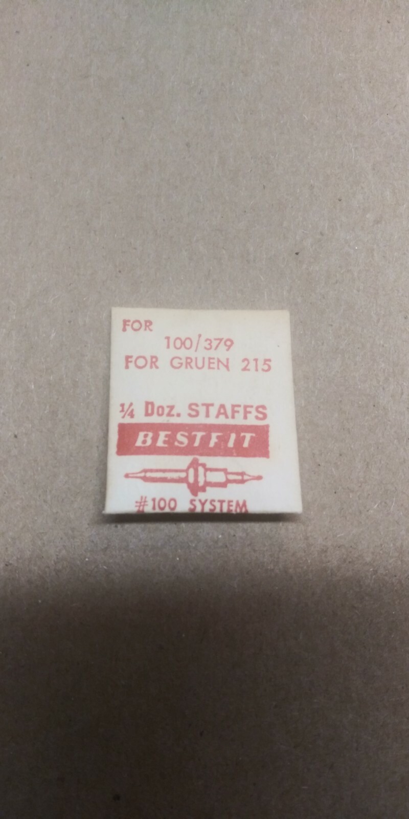 Gruen 215, 100/379, Staff’s