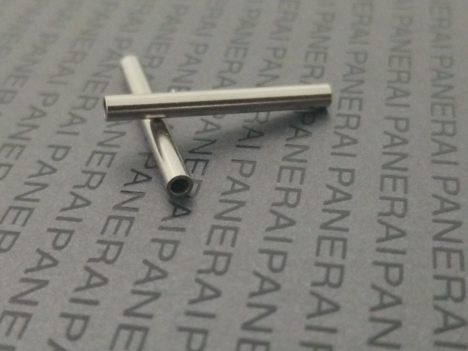 Panerai Watch Steel Bar Tubes 26MM OEM Swiss Made Set of 2 Genuine