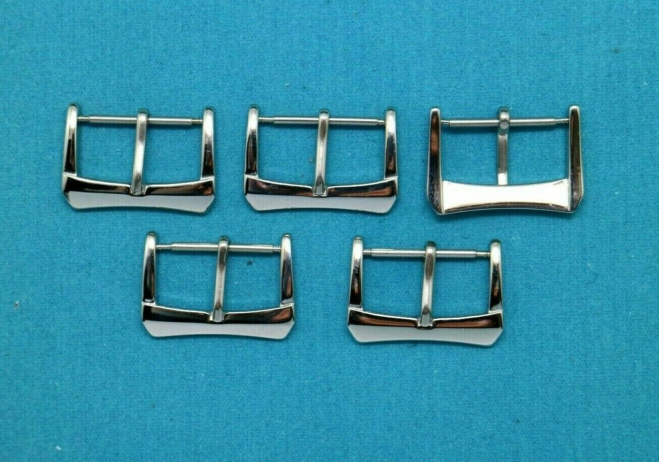 5 – 25Pcs SILVER TONE WATCH BUCKLE CLASP FOR LEATHER RUBBER WATCH BAND STRAP