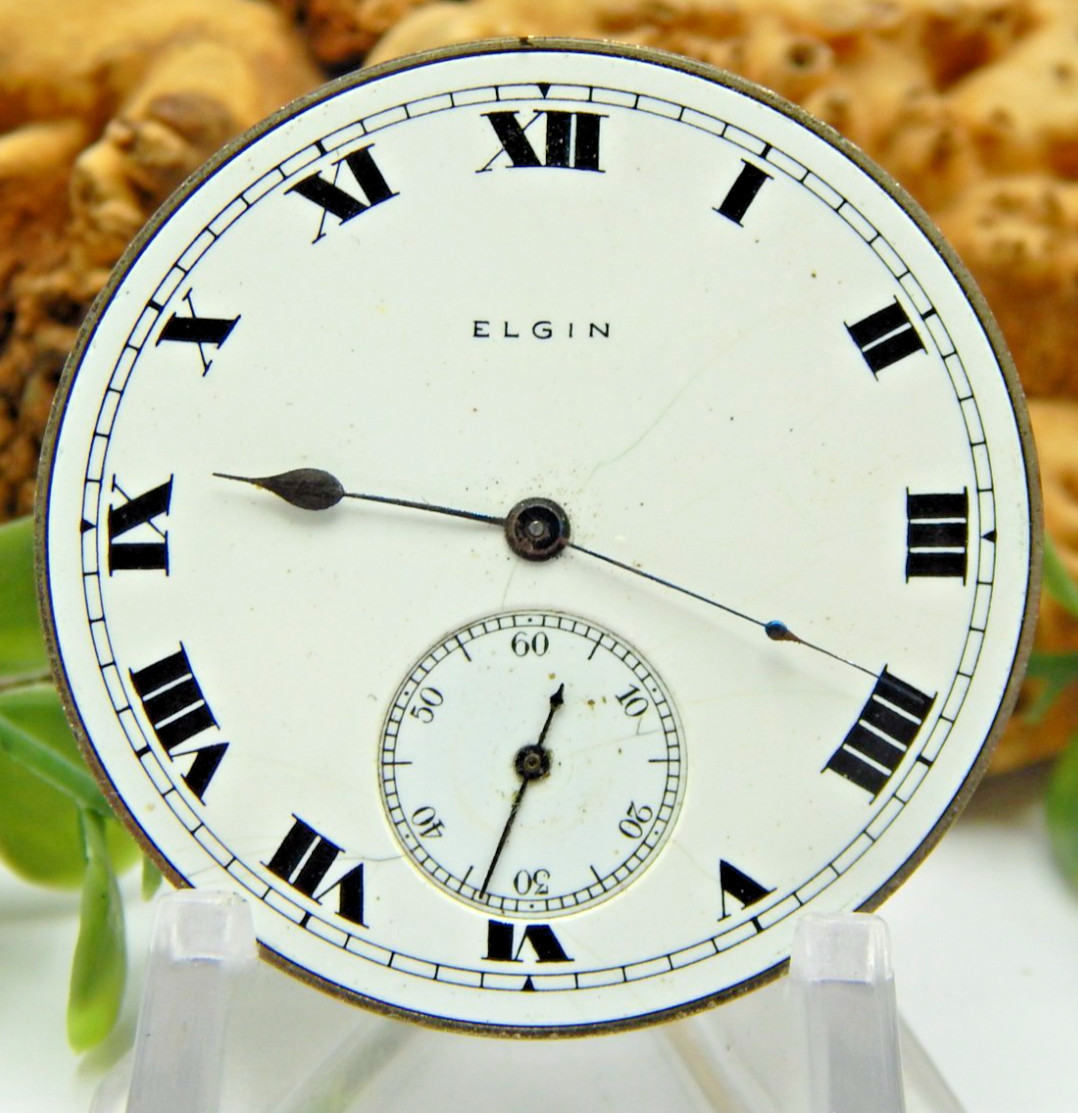 Antique Pocket watch movement Elgin Grade 358 14 size 17 jewel M2 @ 1912