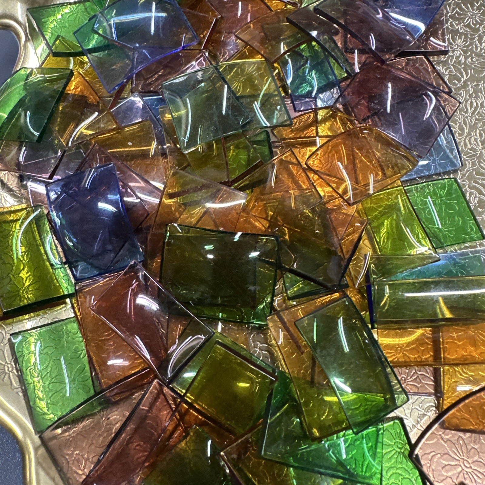 Watchmaker Estate Multicolored Glass Watch Crystals Assorted Size / Color 140+