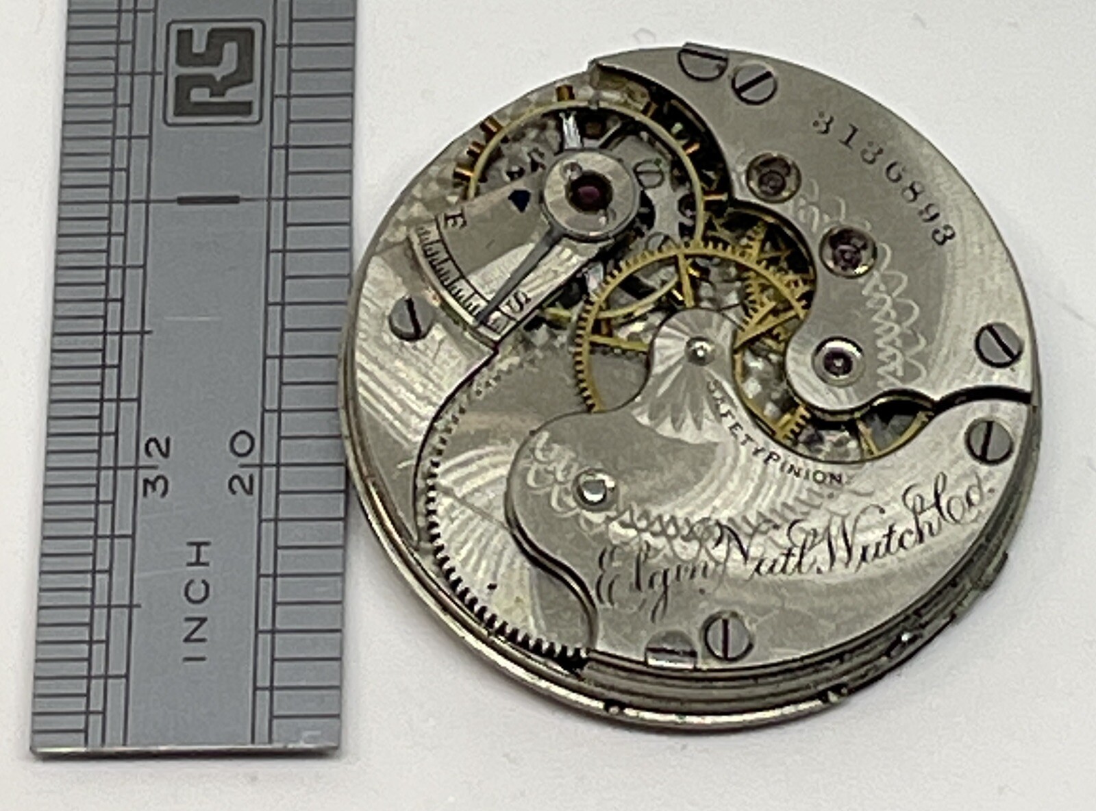 ELGIN POCKET WATCH MOVEMENT 1891 0s 11 Jewels Runs