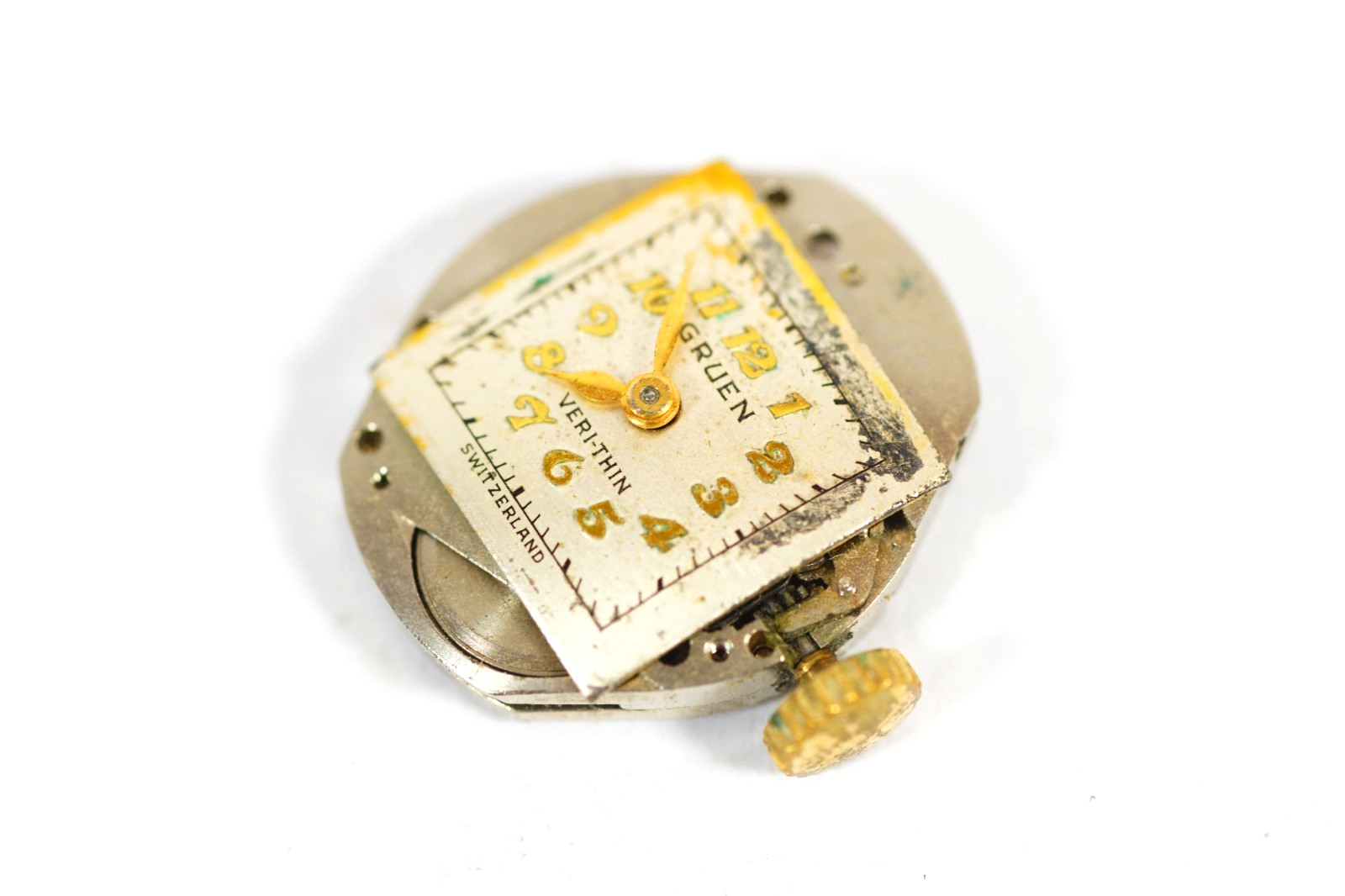 GRUEN Veri-Thin Watch Cal. 215 Movement 15 Jewels GRUEN Wristwatch Parts/Repair
