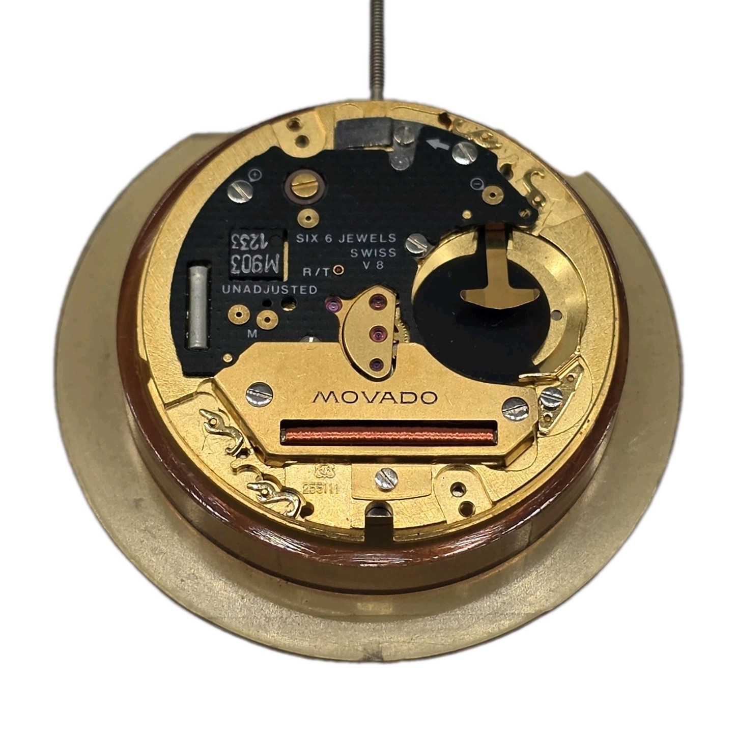 Movado ETA 255.111 Watch Movement Swiss 6 Jewels Untested Parts Or Repair #2