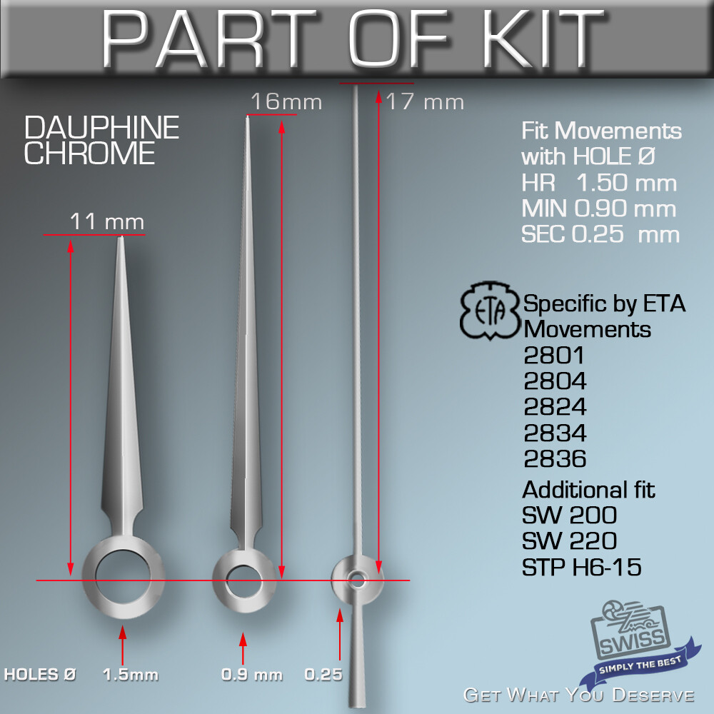 DO IT YOURSELF KIT: SCALA 40 MM Ø, 50M , CASE-SKEL-DIAl-HANDS-BL-MOV. STP 6-15