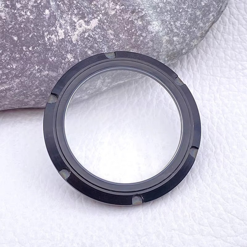 NH35 Case Back Replacement Part Coated Glass Transparent Back Cover Fit SKX007